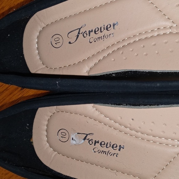 Forever Comfort size 10 black suede shoe. NWOT - Picture 4 of 9